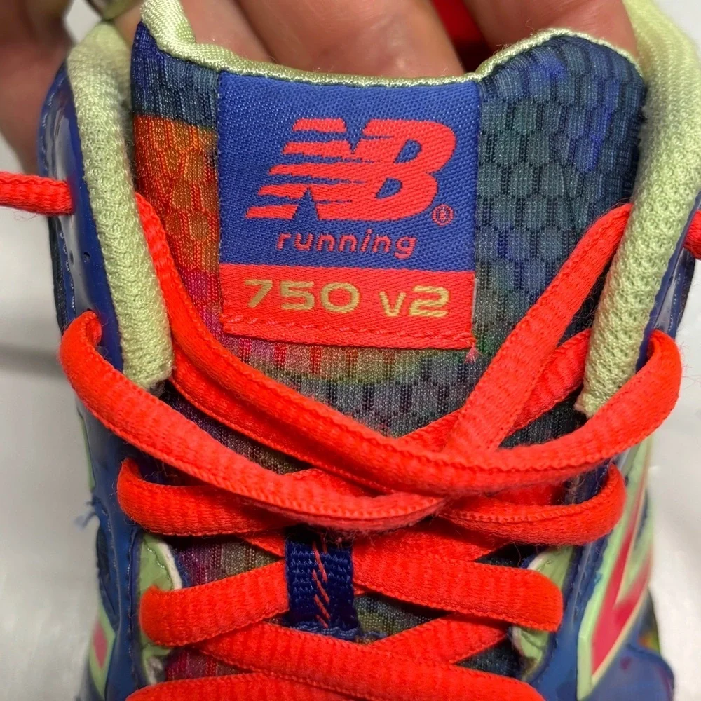 New Balance 750 v2 Women’s Size 8 Running Shoes Blue Red Multicolor Athletic Sne